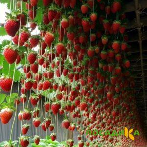 Клубника ампельная Анастасия купить по цене от 370р. в интернет-магазине «Посадика» с доставкой почтой в в Юрьевеце и по всей России – [изображение №1].